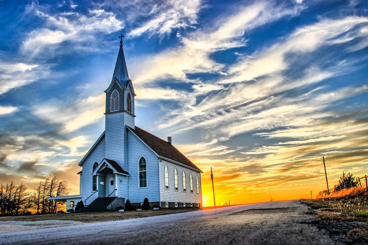 Church in beautiful nature